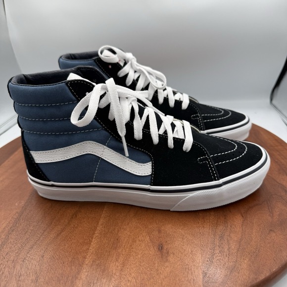 VANS Sk8-HI Navy Classic High Top Sneakers Shoes Men's Size 8/Women's Size 9.5